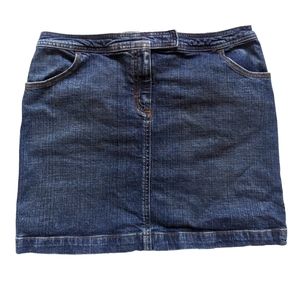 J Crew Denim jean mini skirt size 10
